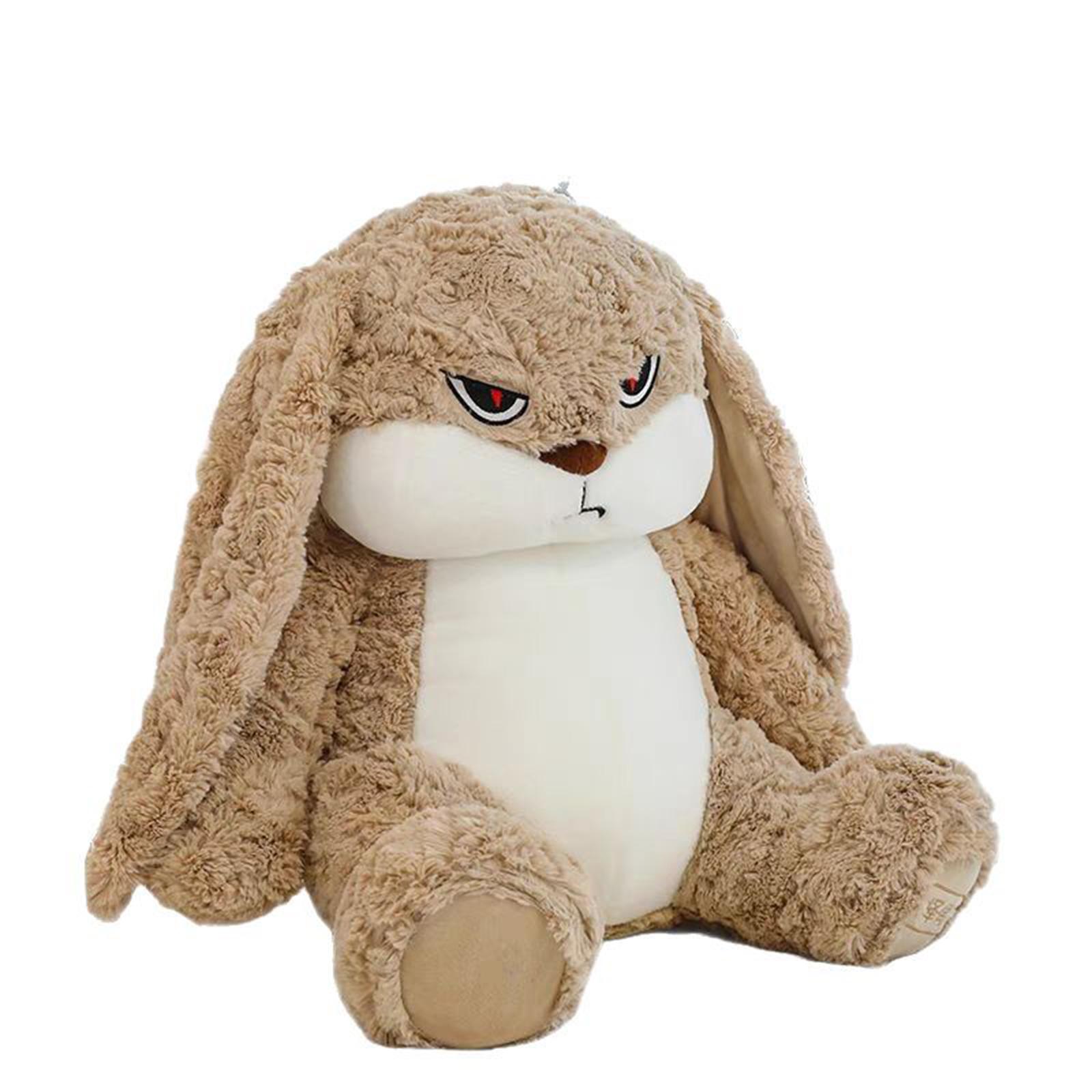 

Plush Long Ear Bunny Stuffed Animal Soft Large Size 50cm Sitting Bunny Doll Decorative Plush Toy for Home and Office One Size