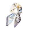 Printed imitation silk Magnolia silk scarf square scarf high-end shawl sunscreen neck small square scarf headscarf women's scarf