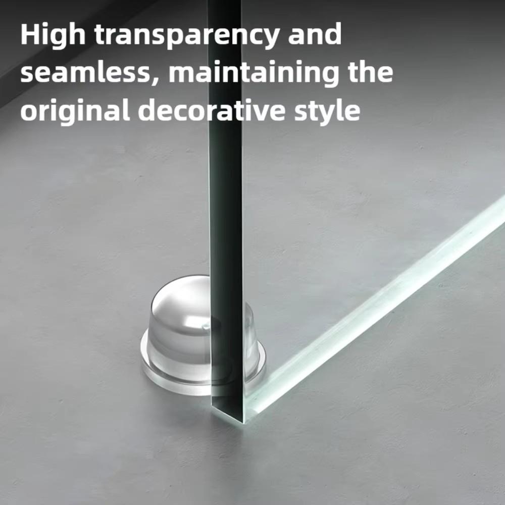 Transparent Silicone Silicone Door Stopper PET Oil Rubbed No Drill Door Stopper Cylinder Creative Anti Bump Pad