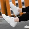 Fashion White Black Men Shoes Comfortable Casual Skateboard Shoes Men Solid Leisure Sneakers Lightweight Walking Shoes
