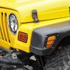 Car Headlight Turn Signal Light Decoration Wheel Brow Lampshade Cover Stickers For Jeep Wrangler TJ 1997-2006 Exterior Accessories  
