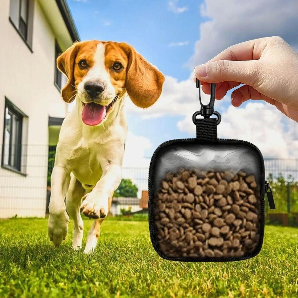 Canvas Pet Training Pouch PVC Snack Pouch Portable Dog Treat Pouch Outdoor Walking