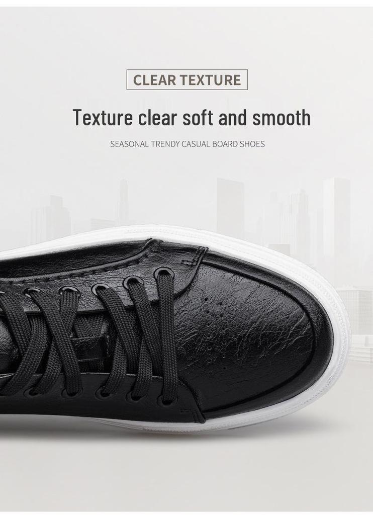 European Station Men's Versatile Skate Shoes: Lightweight Luxury, Breathable Autumn Flats, Cowhide Sports Shoes