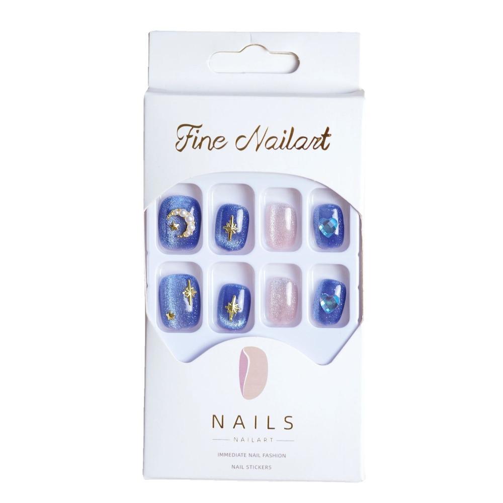 Wearable Manicure French Fake Nails Valentine's Day Press On Nails Waterproof Nail Tips Women