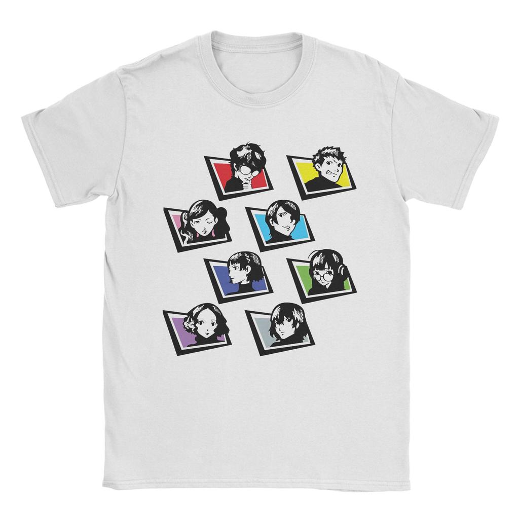 Aigis P3R TShirts for Unisex Women Personas 3 Anime Humor Cotton Tee Shirt Round Neck Short Sleeve T Shirt Plus Size Clothing