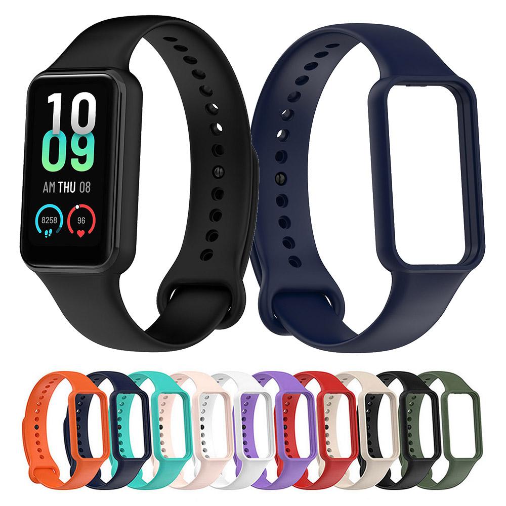 Silicone Strap For Huami Amazfit Band 7 Bracelet Watchband Accessories