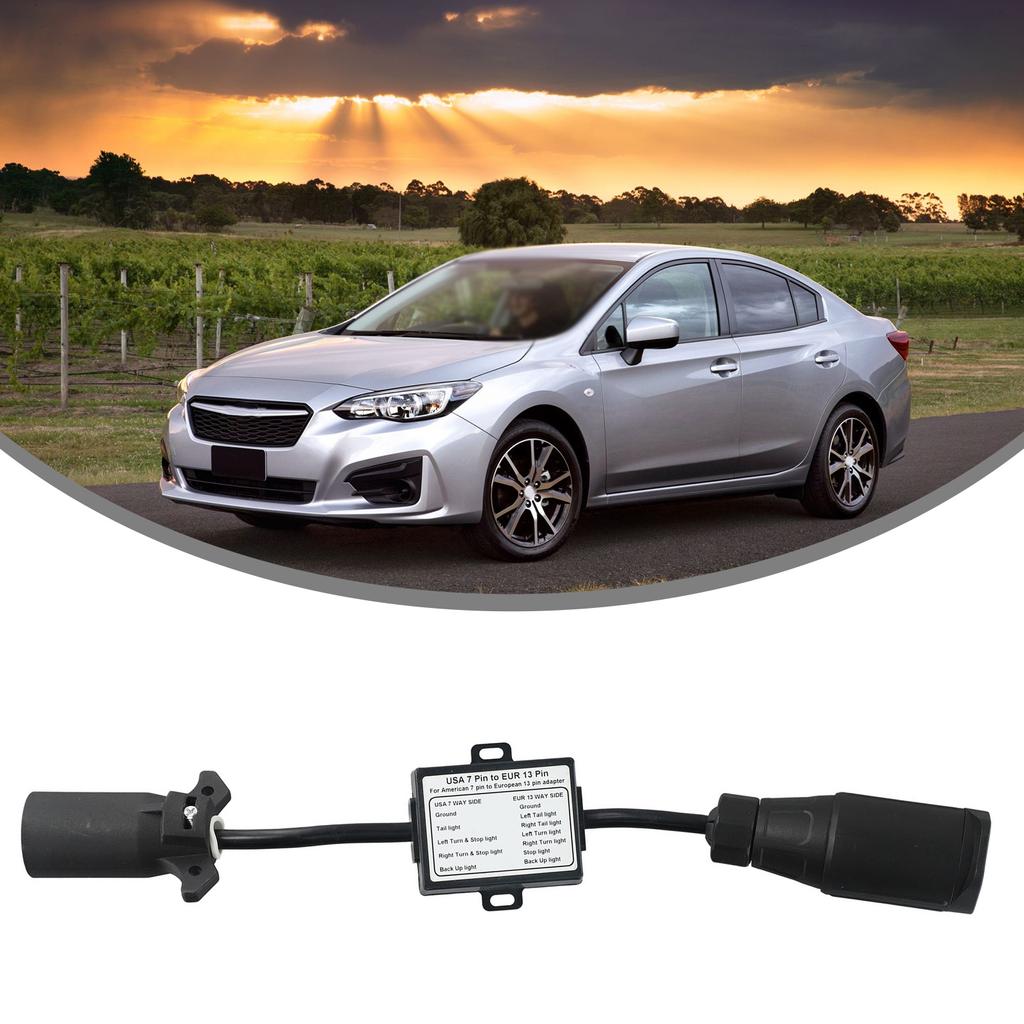 High Quality Light Converter Trailer Light Converter Part Practical Round US To European Vehicle Connector Parts Plug