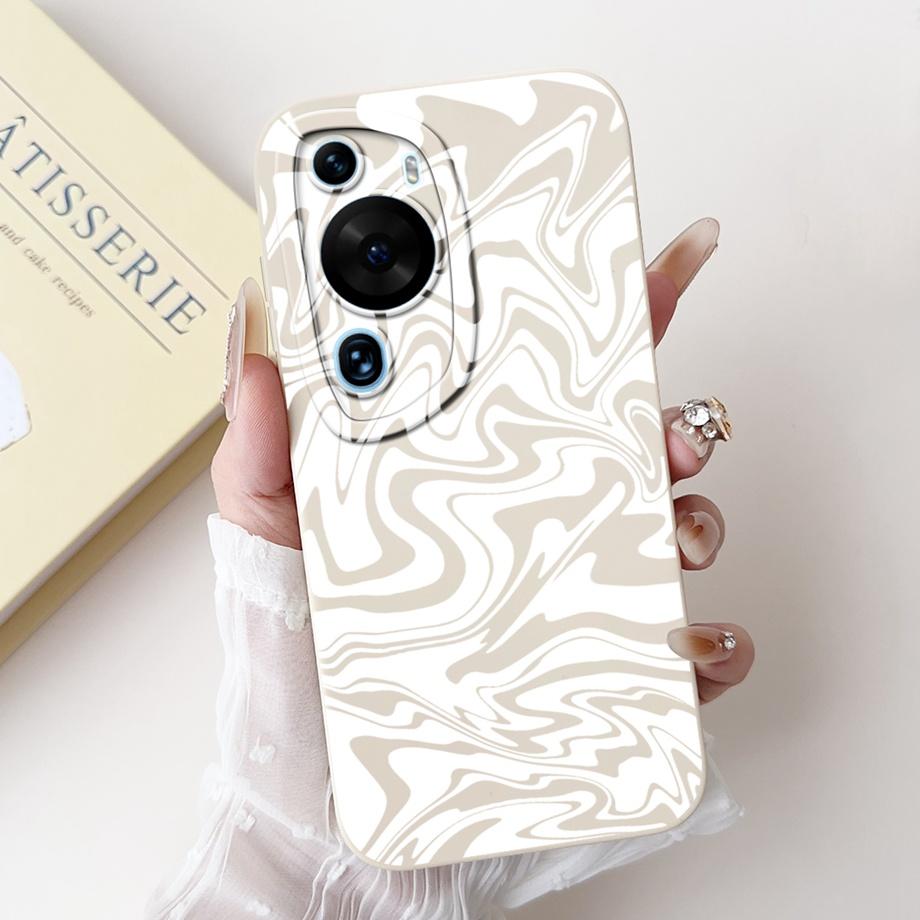 For Huawei P60 Art P60 Pro HuaweiP60 Case Cover Soft Silicone TPU Flower Butterfly Girly Fashion Painting Bumper Fundas