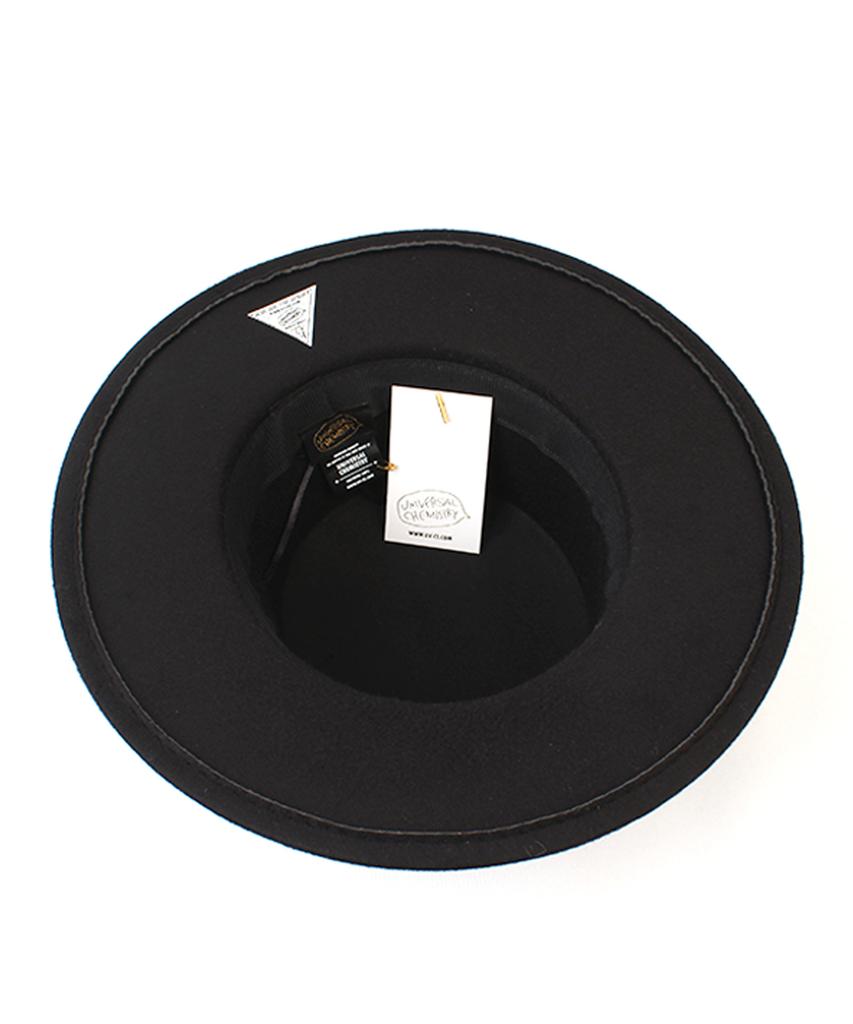 Yunibeosyeolkemiseuteuli Poly Black Flat Fedora