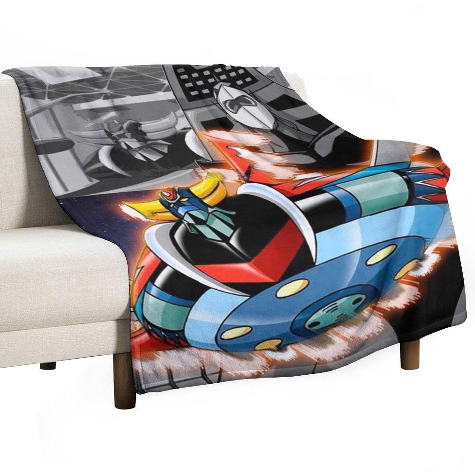 Grendizer Go! Throw Blanket Soft Big manga halloween anime Blankets 30x40in