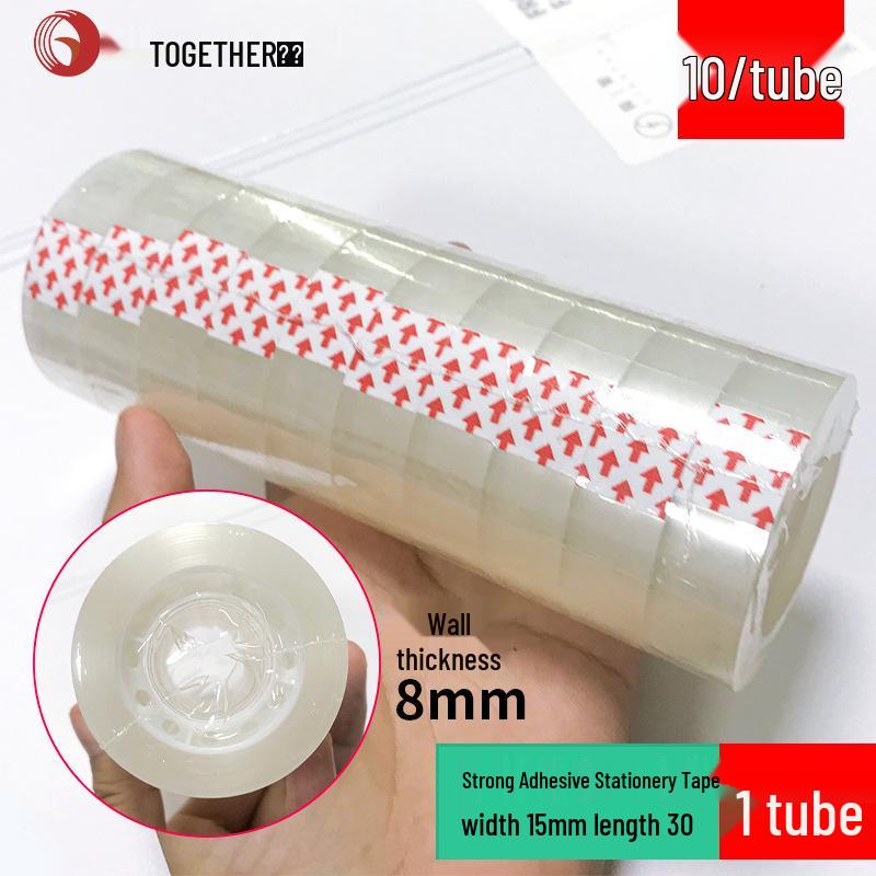 Small Transparent Tape for Office & Art, 0.8/1.8cm, Ideal for Students & Crafts.