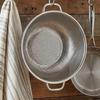 Durable Nonrust Steel Kitchen Strainer Elevated Base Design for Dry Food Handling Fine Meshes Filter Rusts Proof