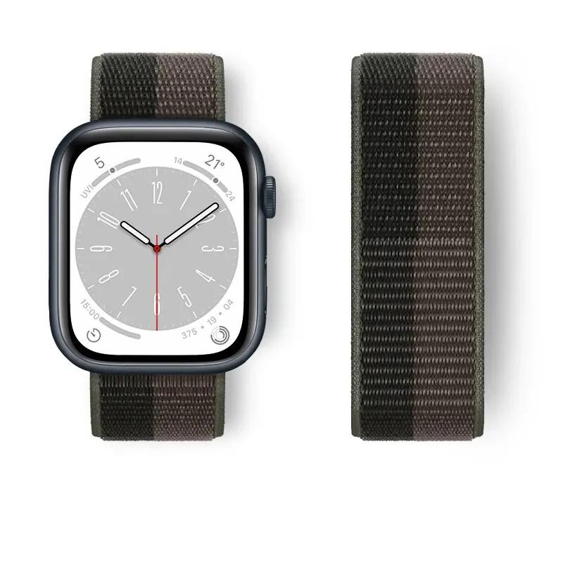 Nylon Loop For Watch Band Ultra-2 49mm 44mm 40mm 45mm 41mm Sport Pride Bracelet Iwatch Strap Series 9 8 Se 7 6 5 4 3