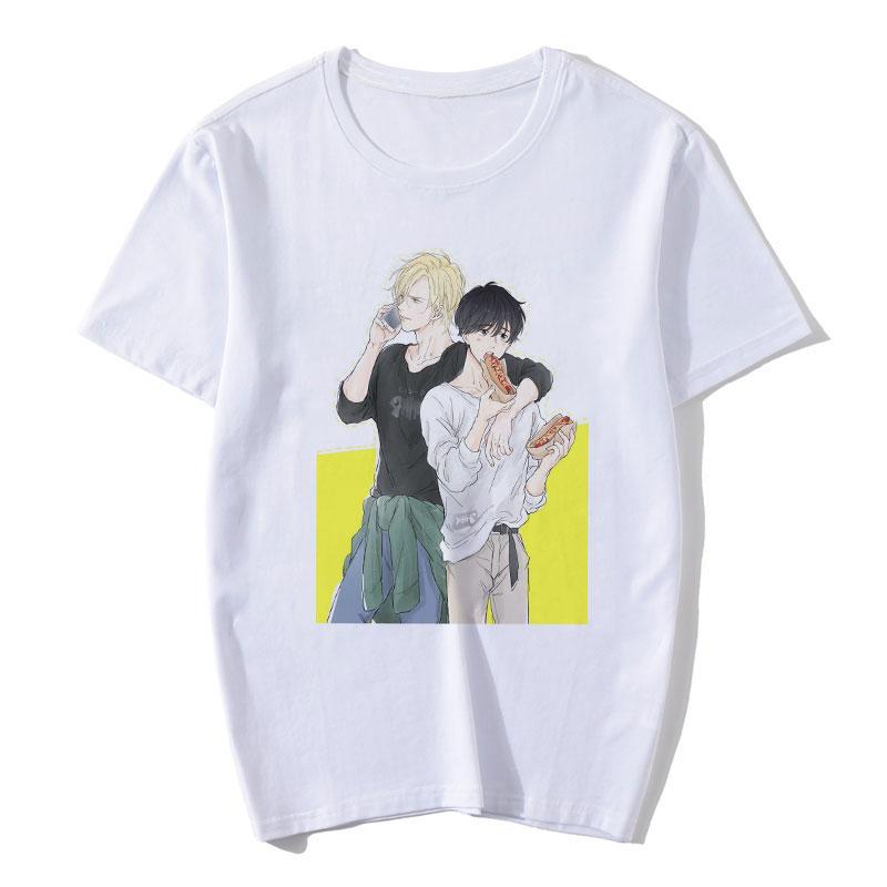 Banana Fish T Shirt Women Anime Japanese Manga T-Shirt Cartoon Graphic Tees Summer Tops Harajuku Women Fashion Tees Tshirts