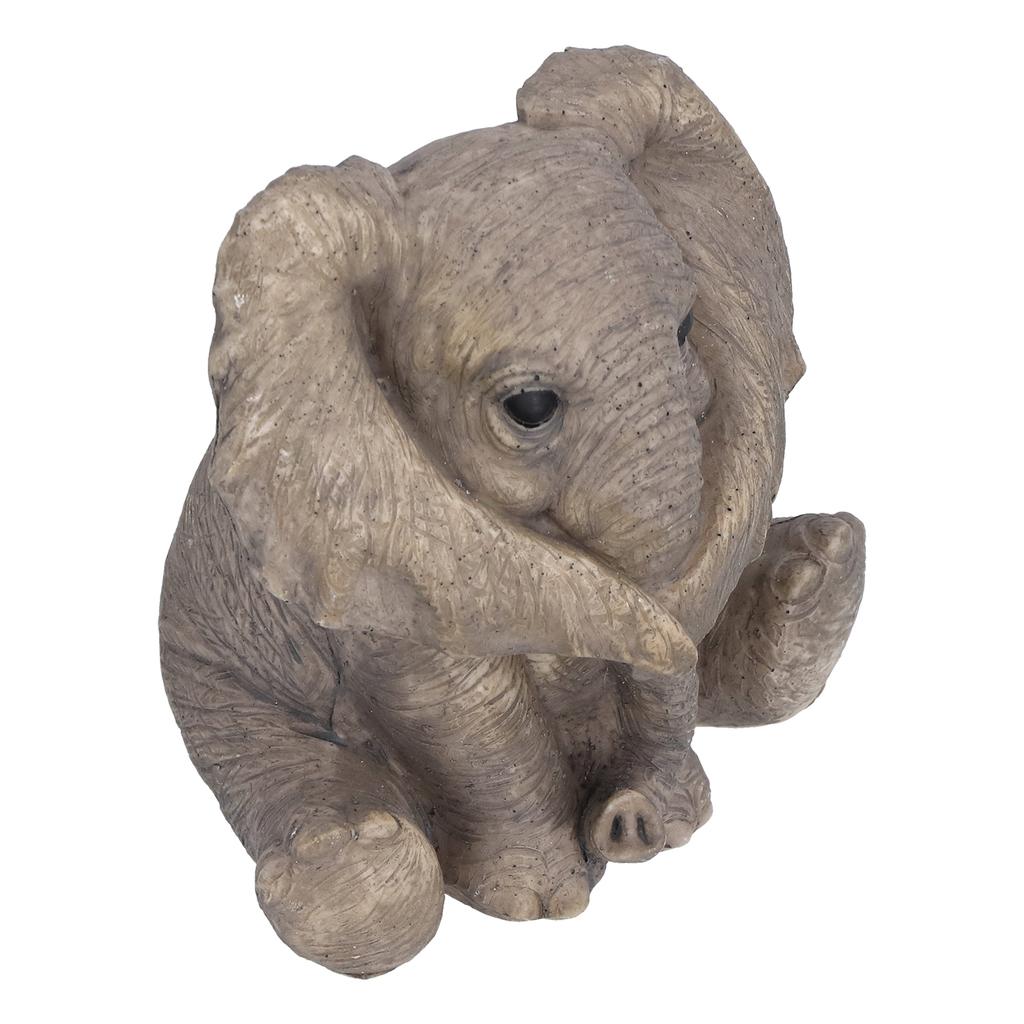 Resin Elephant Statue Crafts Cute Elephant Ornament Home Decoration for Living Room Bedroom