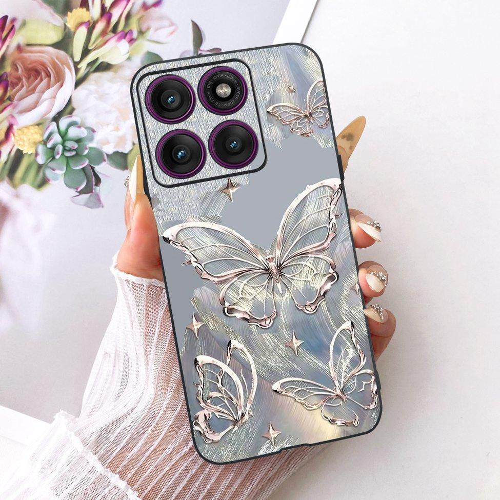 Case For Motorola Edge 60 Pro Cover XT2507-1 Fashion Cute Cat Funny Painted Bumper For Moto Edge 60 Pro Casing