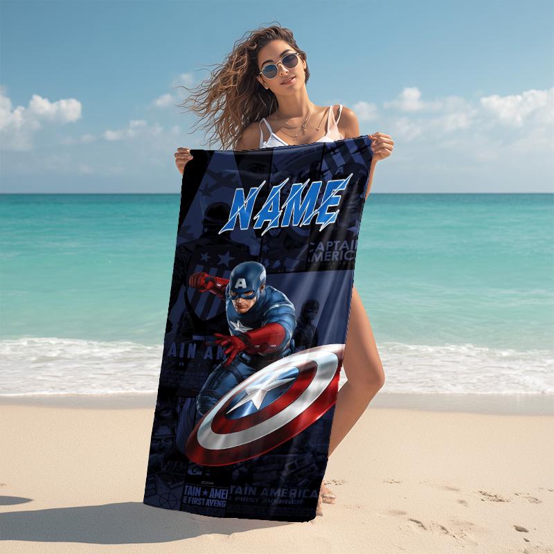 Personalized "Spider-Man: Heroic Journey" Beach Towel Microfiber Beach Towel Thin Absorbent for Beach Swimming Yoga Bath Sports. 0910239