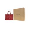 Coach Dempsey 29 Classic Monogram Snap Closure Striped Decor Jacquard Fabric Pebble Leather Shoulder Crossbody Tote Bag Large C8448-IMP2Z