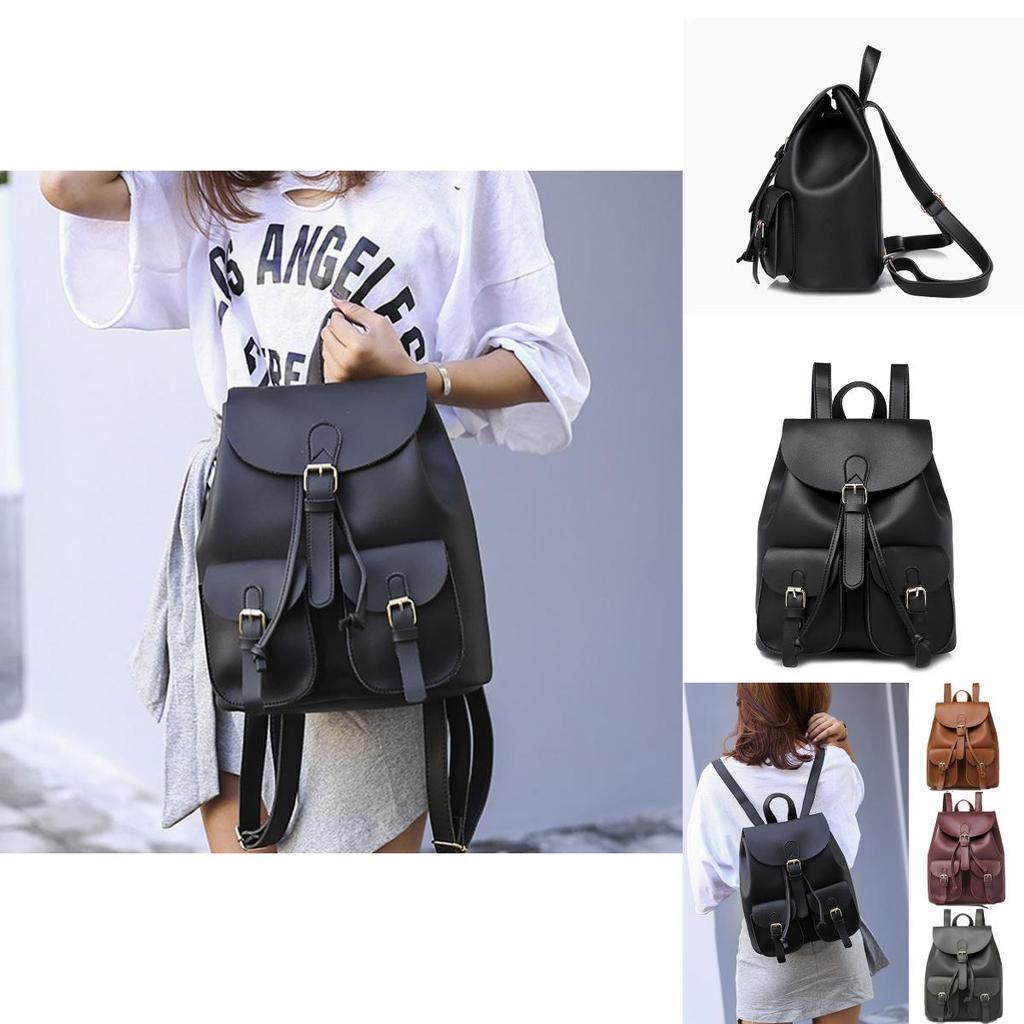 Chic Women's Pu Leather Backpack With Soft Material And Wear Resistant Design