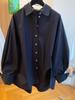 2026 Korean Artistic Solid Color Irregular Loose Plus Size Long Sleeve Shirt for Women