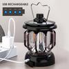 Rechargeable Vintage Lantern LED Metal Hanging Lantern Table Lamp for Indoor Outdoor Camping