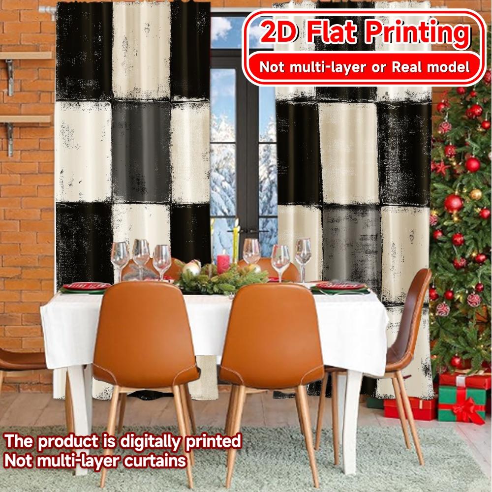 Set Of 2 Flat Printing Curtains Without Rod Coffee Gnomes Mugs Women Is Day Festival Fashion Versatile Fabric Curtain Polyester