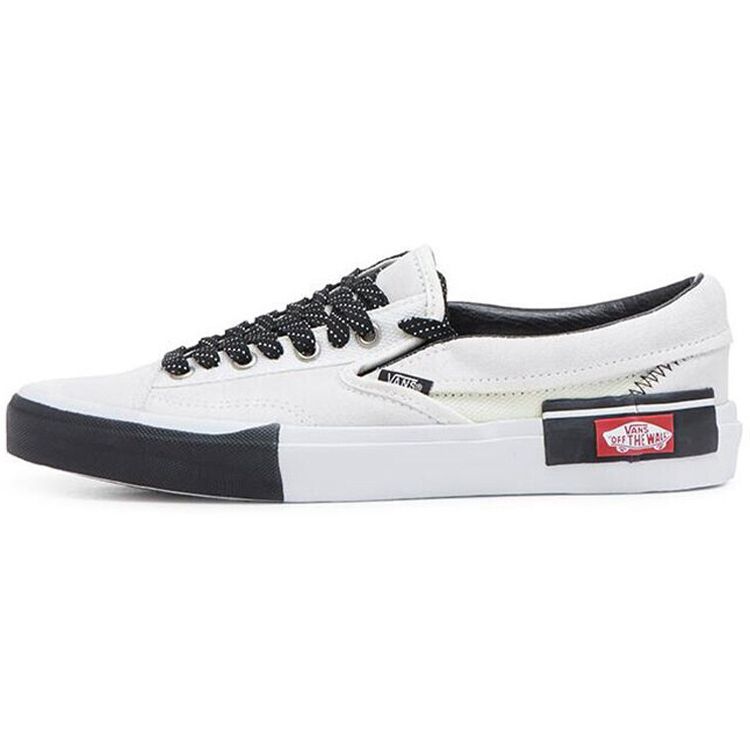 

Кроссовки унисекс Vans Slip-On CAP со светоотражающими элементами Marshmallow Белый Черный VN0A3WM5TUU
