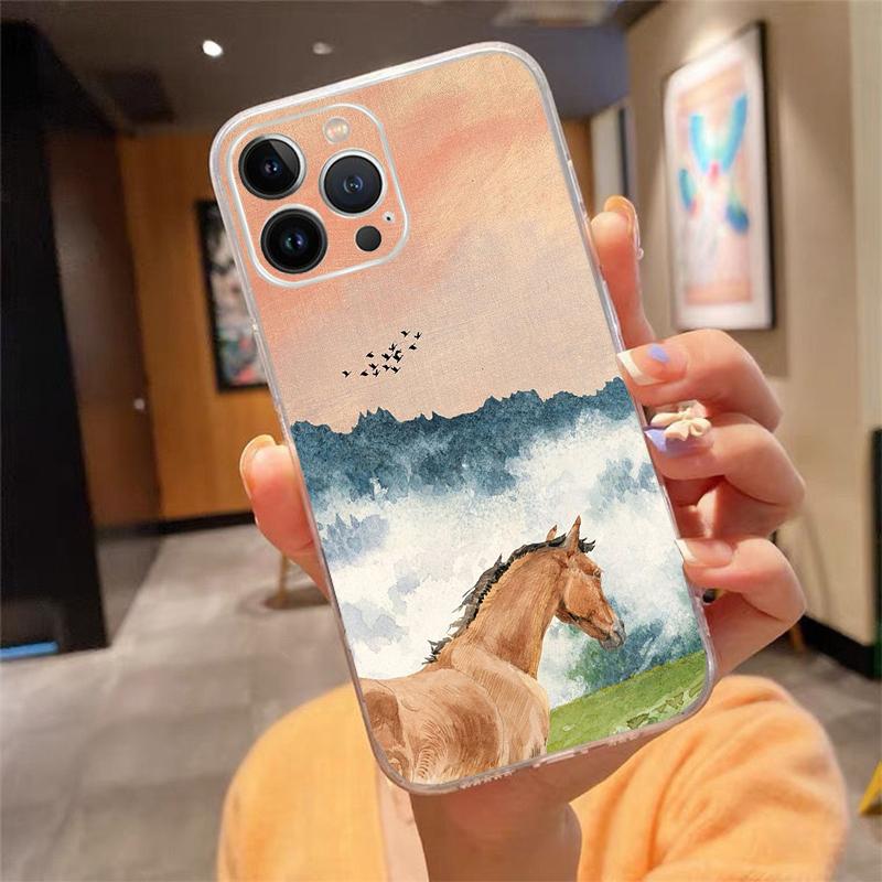

Phone Case For iphone 17 Pro Air 17ProMax 16 15 14 13 Pro Max 16 15 14 13 Pro 15Plus foal Horse iphone 14