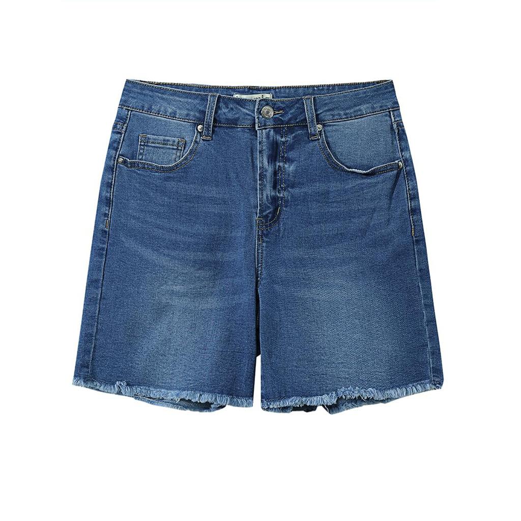 Dámské džínové klasické všestranné módní kraťasy s vysokým pasem