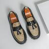 Men’s Tassel Loafers - Large Size Casual Leather Shoes, Korean & British Style