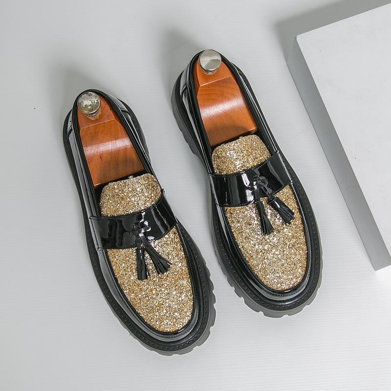 Men’s Tassel Loafers - Large Size Casual Leather Shoes, Korean & British Style