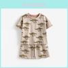 Boys Summer Outfit Cotton Short Sleeve Tshirt And Shorts Set For Kids Ages 3 To 8