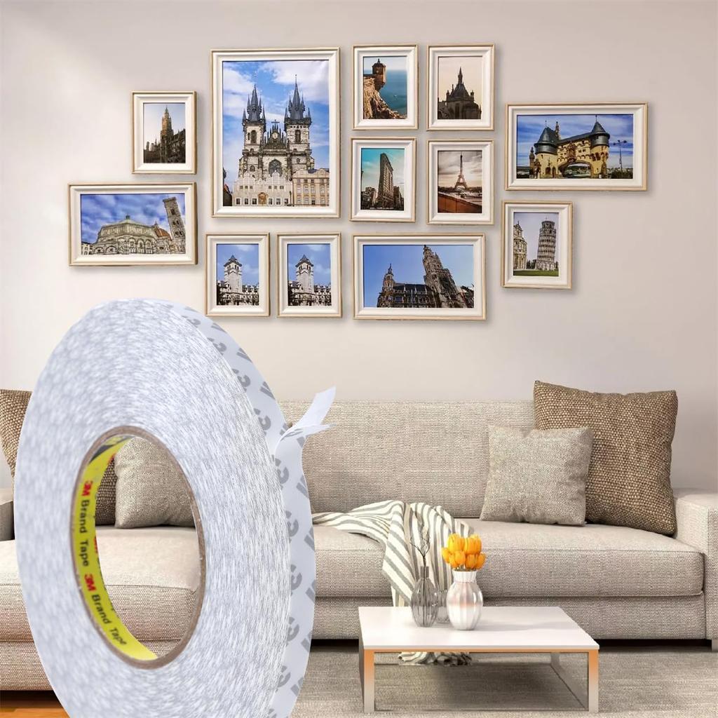 Tangyinrd Double Sided Tape Heavy Duty, Double Sided Tape Compatible with 5050 5630 SMD LED Strip Light, Car Trim, Home/Office Decor, Craft Project,