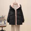 Popular winter new small down cotton clothes women's medium and long foreign-style thickened cotton-padded jackets