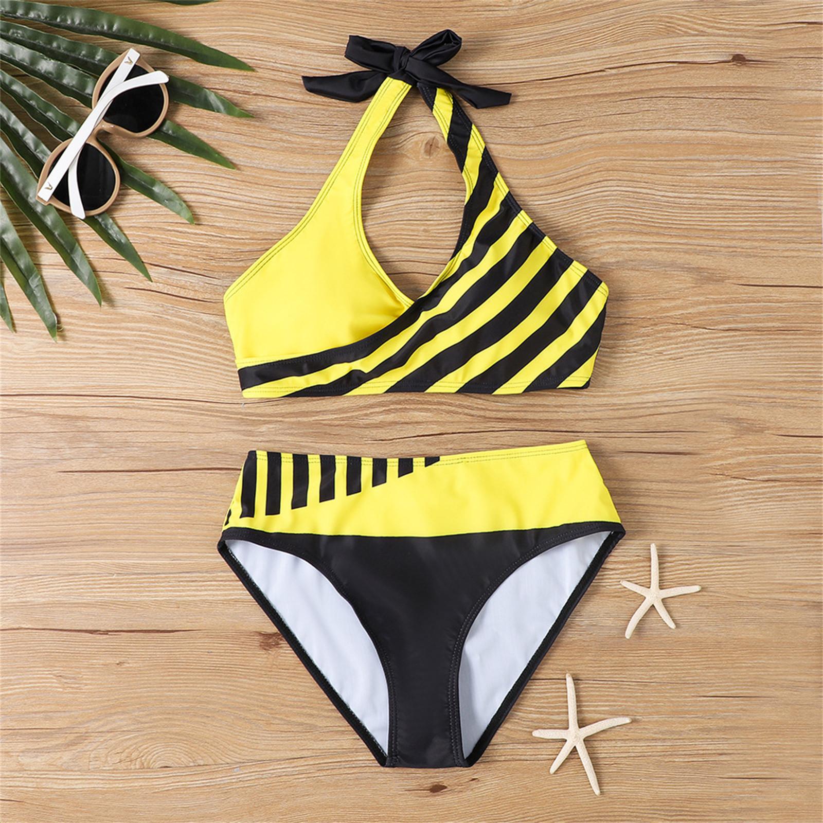 

Women s Split Fashion Sexy Bikini With Bra Pad No Steel Bra Swimsuit S