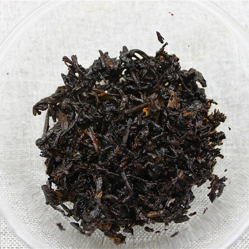 400 g ceai de prăjitură cu muguri de aur învechit Yunnan Hongxingxiang frunze de ceai copt puerh vechi