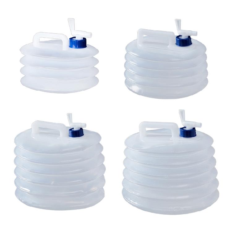 Collapsible Water Container with Tap Folding Drinking Storage Jugs Leak Proof