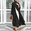 Muslim Fashion Abaya Mode Weiche und Elegante Große Größe Frauen Strickjacke Robe Einfarbig Strickjacke Kleid