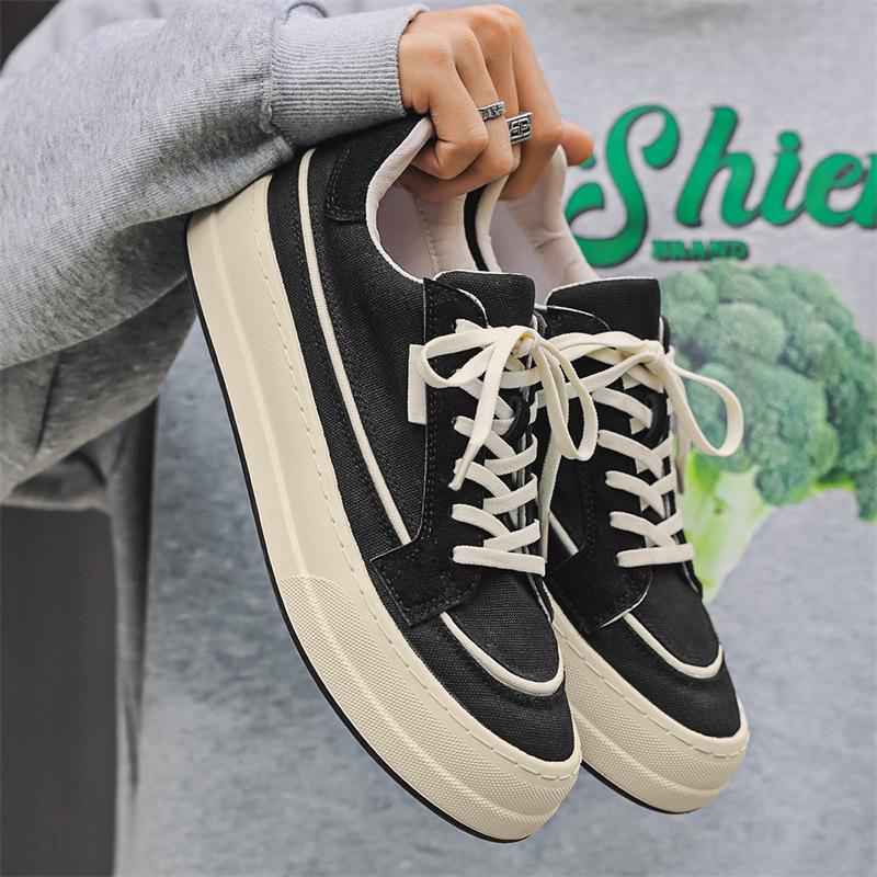 New low-top canvas shoes sports and leisure campus style niche men's shoes breathable board shoes men's tide X318