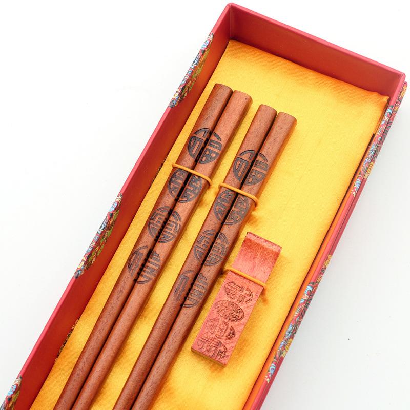 Dragon Pattern Wooden Chopsticks - Ideal for Business, Weddings, Travel, and Special Occasions