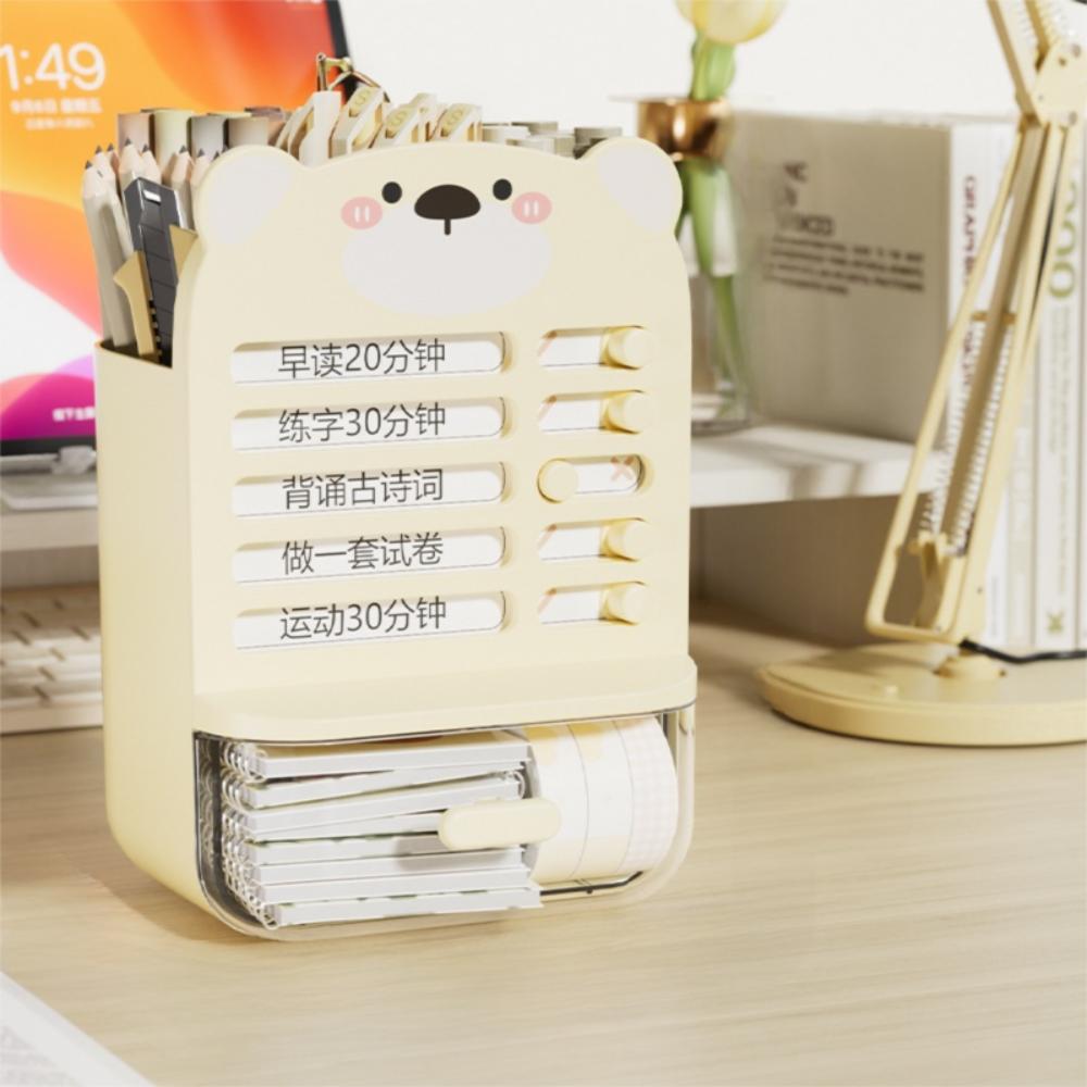 Large-capacity Self-discipline Pen Holder Clear Drawer Student Storage Box Office