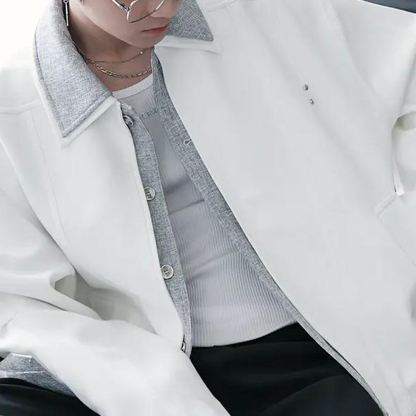 Мужская повседневная куртка-трансформер пэчворк Весна/Осень 2025 XXL