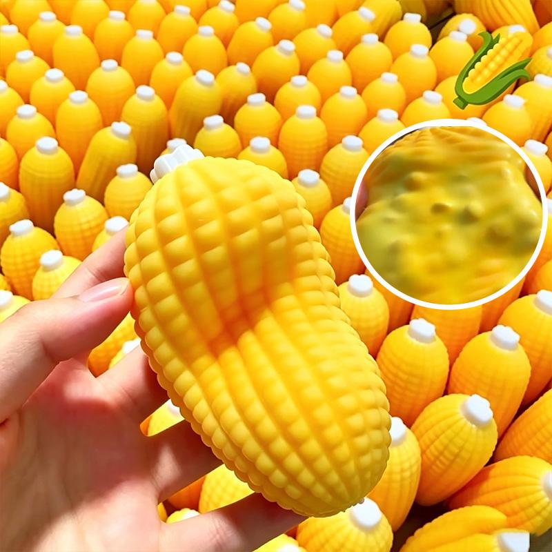 Simulation Asmr Crunchy Soap Ball & Corn & Pudding Squishy Toy Sensory Toy Anti-Anxiety Stress Anxiety Relief Decompression Toy