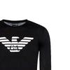 Emporio Armani FW21 Cotton Printed Long Sleeve T-Shirt Men Tops Black 8N1T64-1JPZZ-0999