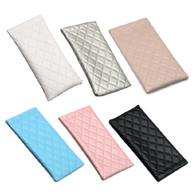 Automatic Closing PU Leather Sunglasses Pouch With Double Compartments Travel Friendly Organizers Bag For Essential