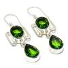 Peridot Gemstone 925 Sterling Silver Jewelry Earring 2.17 " A577