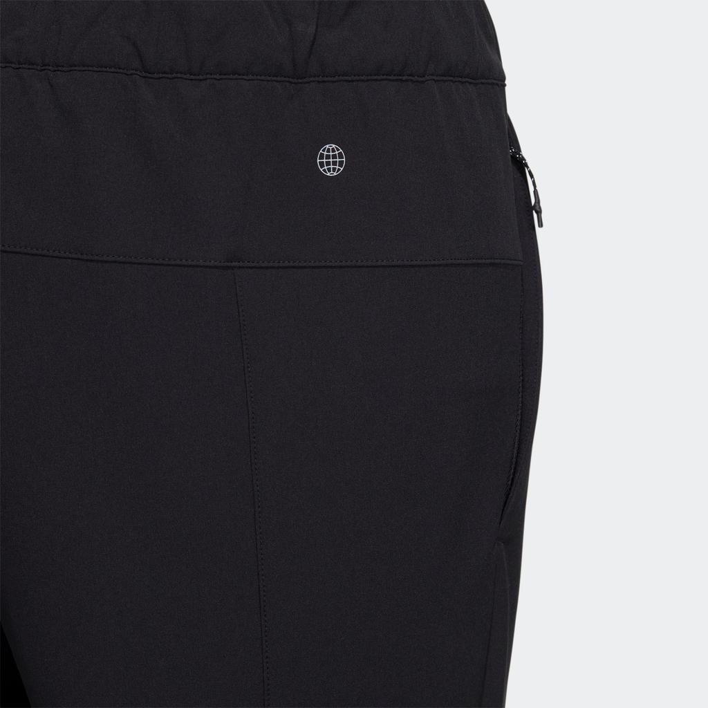 Adidas Logo Print Solid Color Straight-Leg Sports Pants Men Bottoms Black IA1769