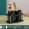 Multifunctional Kitchen Rack: Knife & Chopstick Holder with Fork Storage