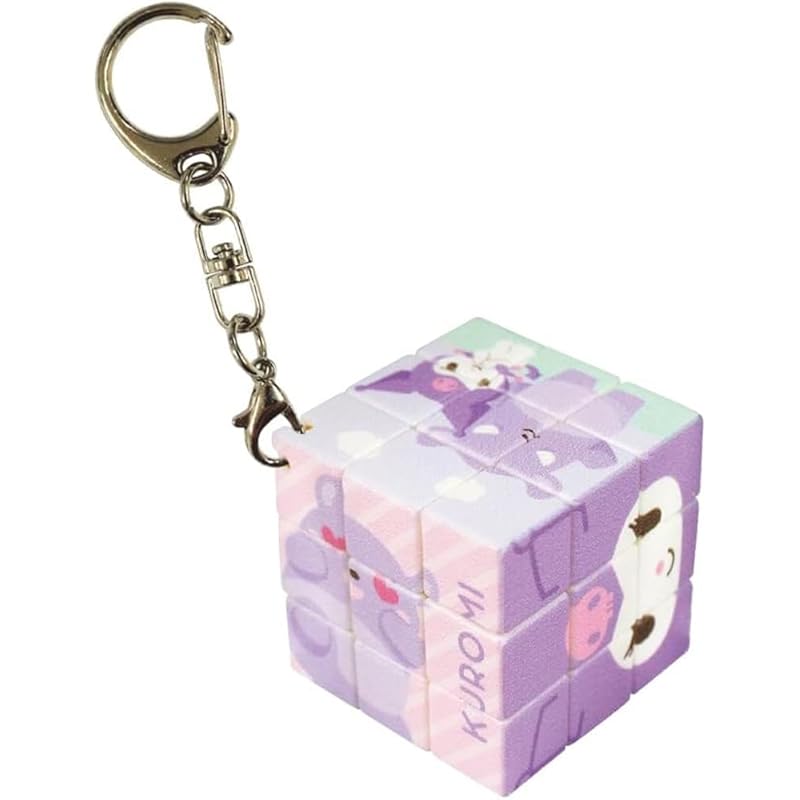 

[Tees Factory] puzzle cube keychain sr5541511ku Kuromi H3×W3×D3cm