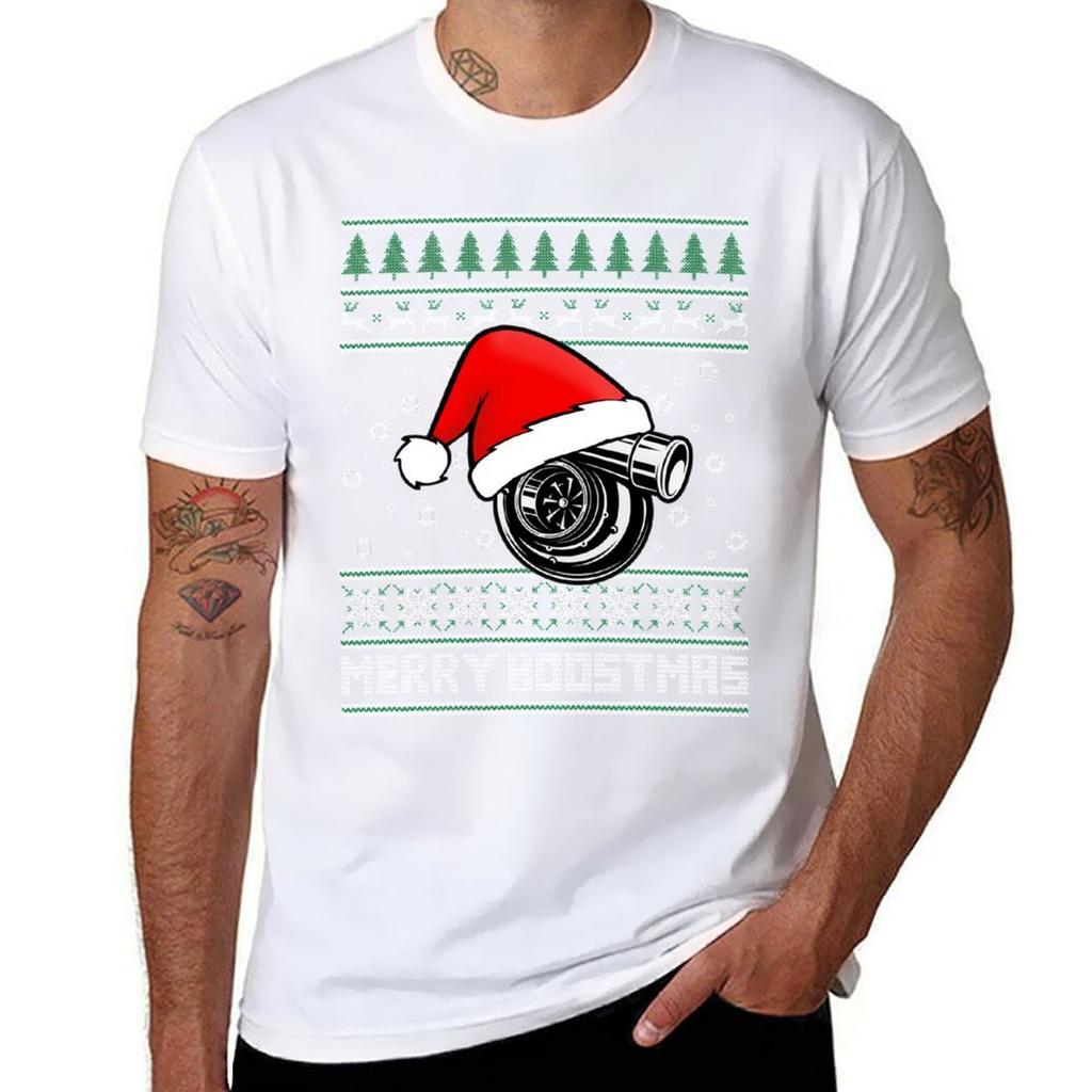 Merry Boostmas Turbo Ugly Christmas Tshirt Plus Size All Match Tee Shirt